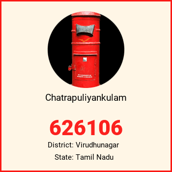 Chatrapuliyankulam pin code, district Virudhunagar in Tamil Nadu
