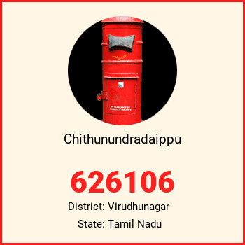 Chithunundradaippu pin code, district Virudhunagar in Tamil Nadu