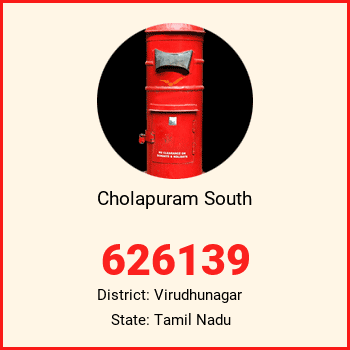 Cholapuram South pin code, district Virudhunagar in Tamil Nadu