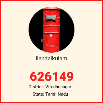 Ilandaikulam pin code, district Virudhunagar in Tamil Nadu