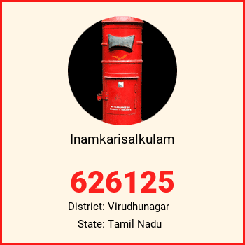 Inamkarisalkulam pin code, district Virudhunagar in Tamil Nadu