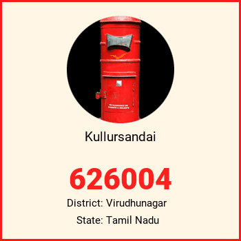 Kullursandai pin code, district Virudhunagar in Tamil Nadu