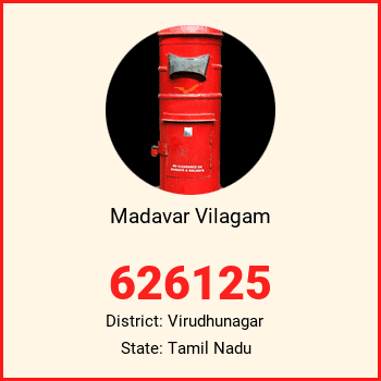 Madavar Vilagam pin code, district Virudhunagar in Tamil Nadu