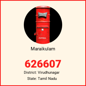 Maraikulam pin code, district Virudhunagar in Tamil Nadu