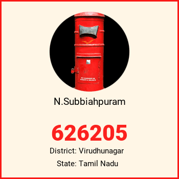 N.Subbiahpuram pin code, district Virudhunagar in Tamil Nadu