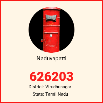 Naduvapatti pin code, district Virudhunagar in Tamil Nadu