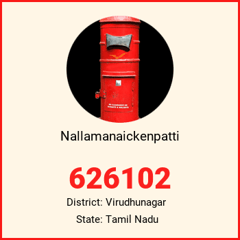 Nallamanaickenpatti pin code, district Virudhunagar in Tamil Nadu