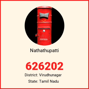 Nathathupatti pin code, district Virudhunagar in Tamil Nadu
