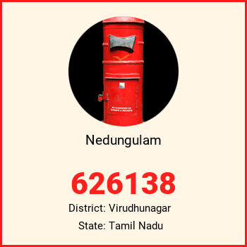 Nedungulam pin code, district Virudhunagar in Tamil Nadu