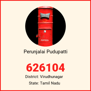 Perunjalai Pudupatti pin code, district Virudhunagar in Tamil Nadu