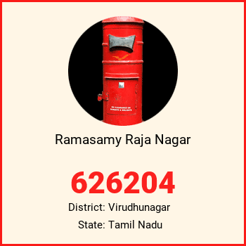 Ramasamy Raja Nagar pin code, district Virudhunagar in Tamil Nadu