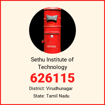 Sethu Institute of Technology pin code, district Virudhunagar in Tamil Nadu