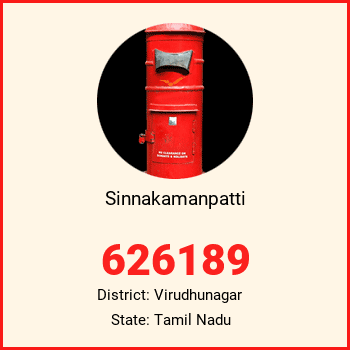 Sinnakamanpatti pin code, district Virudhunagar in Tamil Nadu