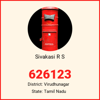Sivakasi R S pin code, district Virudhunagar in Tamil Nadu