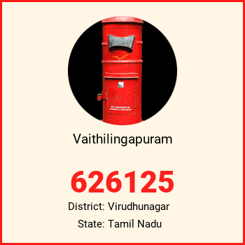 Vaithilingapuram pin code, district Virudhunagar in Tamil Nadu