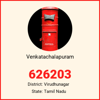 Venkatachalapuram pin code, district Virudhunagar in Tamil Nadu