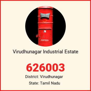 Virudhunagar Industrial Estate pin code, district Virudhunagar in Tamil Nadu