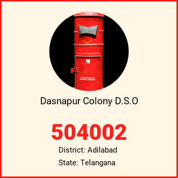 Dasnapur Colony D.S.O pin code, district Adilabad in Telangana