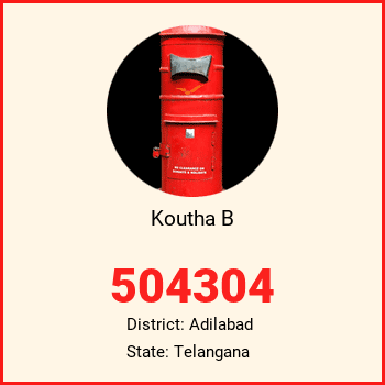 Koutha B pin code, district Adilabad in Telangana