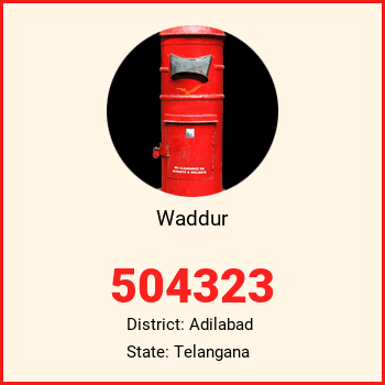 Waddur pin code, district Adilabad in Telangana