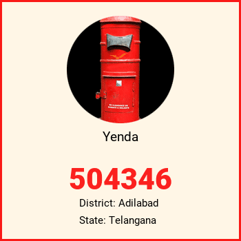 Yenda pin code, district Adilabad in Telangana