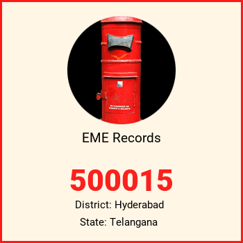 EME Records pin code, district Hyderabad in Telangana