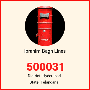 Ibrahim Bagh Lines pin code, district Hyderabad in Telangana