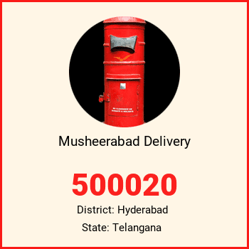 Musheerabad Delivery pin code, district Hyderabad in Telangana