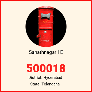 Sanathnagar I E pin code, district Hyderabad in Telangana