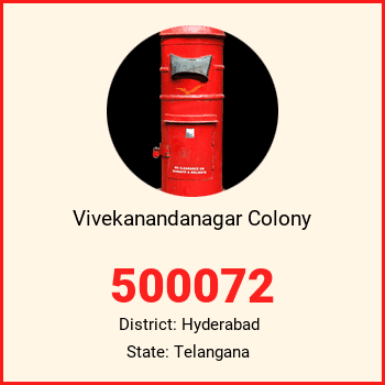 Vivekanandanagar Colony pin code, district Hyderabad in Telangana