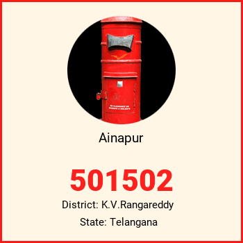 Ainapur pin code, district K.V.Rangareddy in Telangana