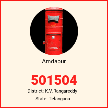 Amdapur pin code, district K.V.Rangareddy in Telangana