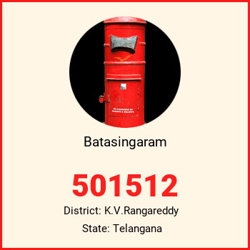 Batasingaram pin code, district K.V.Rangareddy in Telangana