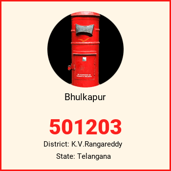 Bhulkapur pin code, district K.V.Rangareddy in Telangana