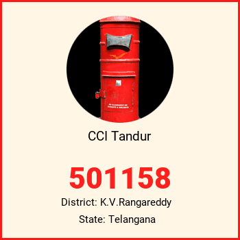 CCI Tandur pin code, district K.V.Rangareddy in Telangana