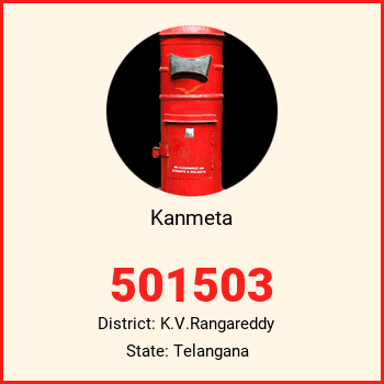 Kanmeta pin code, district K.V.Rangareddy in Telangana