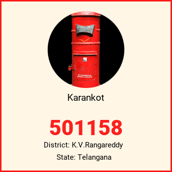 Karankot pin code, district K.V.Rangareddy in Telangana