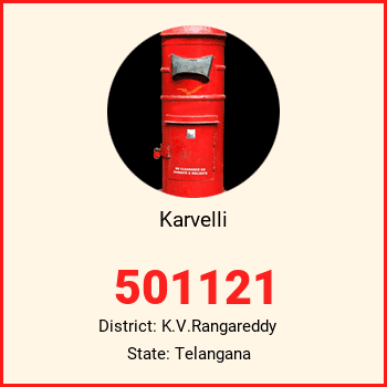 Karvelli pin code, district K.V.Rangareddy in Telangana