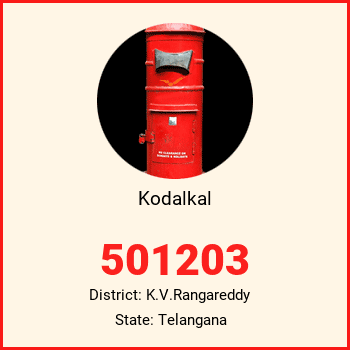 Kodalkal pin code, district K.V.Rangareddy in Telangana
