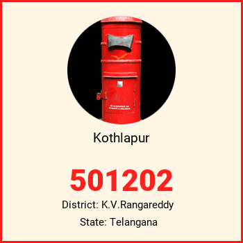 Kothlapur pin code, district K.V.Rangareddy in Telangana
