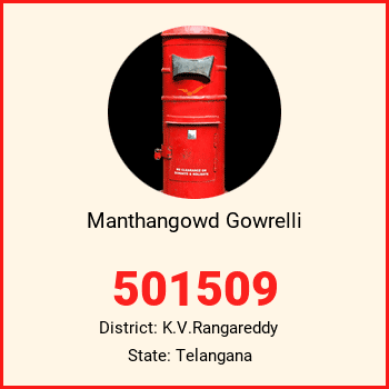 Manthangowd Gowrelli pin code, district K.V.Rangareddy in Telangana