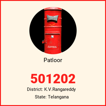 Patloor pin code, district K.V.Rangareddy in Telangana