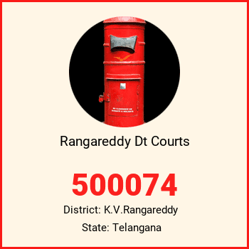 Rangareddy Dt Courts pin code, district K.V.Rangareddy in Telangana