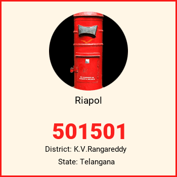Riapol pin code, district K.V.Rangareddy in Telangana