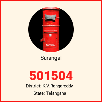 Surangal pin code, district K.V.Rangareddy in Telangana