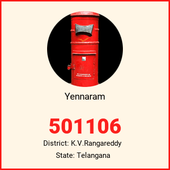 Yennaram pin code, district K.V.Rangareddy in Telangana