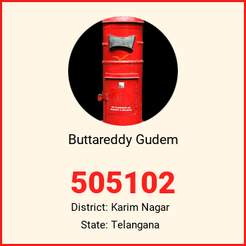 Buttareddy Gudem pin code, district Karim Nagar in Telangana