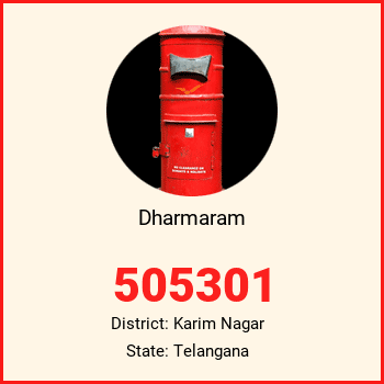 Dharmaram pin code, district Karim Nagar in Telangana