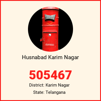 Husnabad Karim Nagar pin code, district Karim Nagar in Telangana