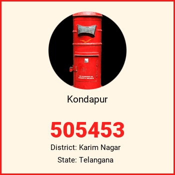 Kondapur pin code, district Karim Nagar in Telangana